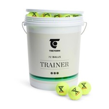 72 NEW TRETORN MICRO X CELL PRESSURELESS TENNIS BALLS PRACTICE & BALL MACHINES