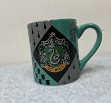 Harry Potter Slytherin 14oz Ceramic Coffee Tea Mug Cup Crest Gray Green