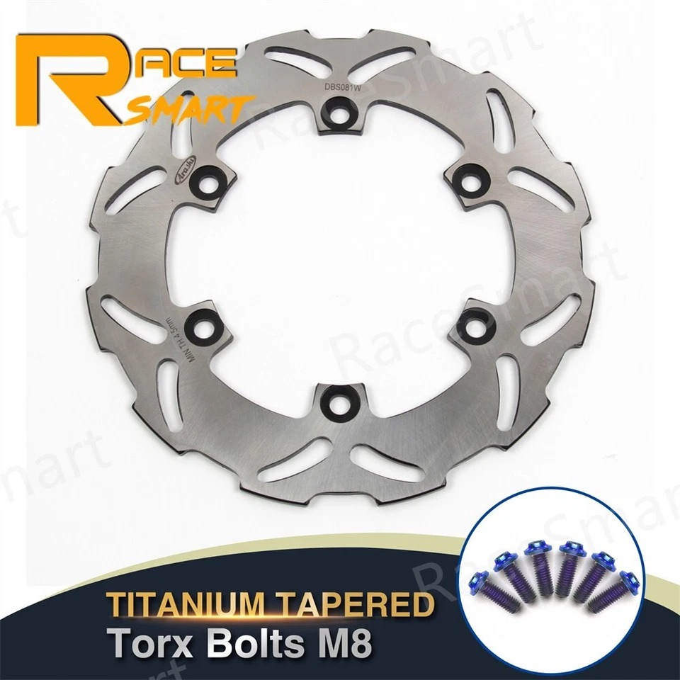 For Yamaha YZF R6 1999-2002 Front Rear Brake Disc Rotors + Mounting Bolts Screws - Image 4 of 4