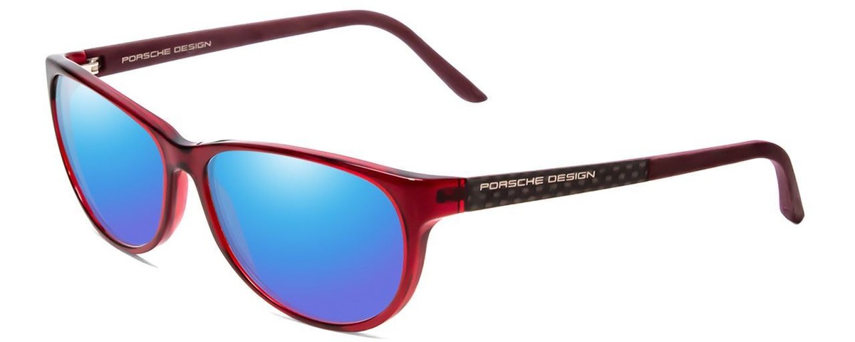 Porsche Design P8246-C 56mm Polarized Sunglasses in Crystal Red