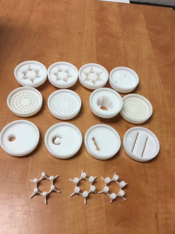 Машина для изготовления макарон Express CTC X2000 сменные штампы диски белый лот из 12 - Изображение 2 из 2