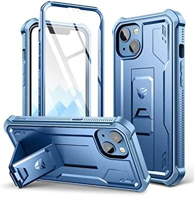 for iPhone 14 Case for iPhone 13 Case 6.1 inch, [Built in Screen Protector and K
