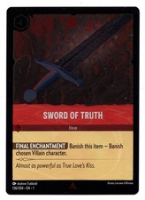 Disney Lorcana The First Chapter Sword of Truth 136/204 Cold Foil Rare