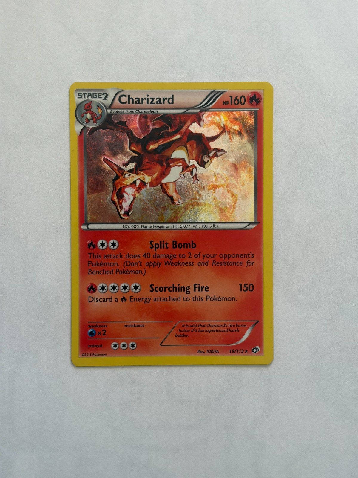 Charizard 2013 Black & White: Legendary Treasures #019/113 Promo