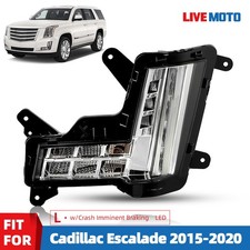 Led Bumper Fog Light Lamp For 2015-2020 Cadillac Escalade W Crash Brake Driver
