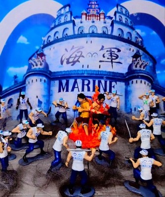 One Piece Marineford Arc Figure Lot Luffy, Ace, Whitebeard