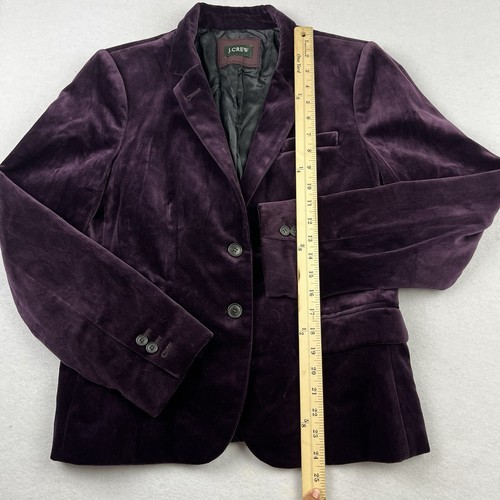J. Crew Damen Samt Blazer Gr. M Lila - Bild 6 von 9