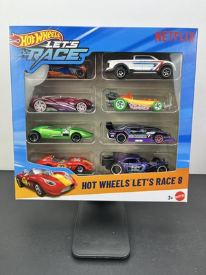 #ad Hot Wheels 2025 Mainline Hot Wheels lets Race 8 Pack GT Scorcher Street Wiener $34.99