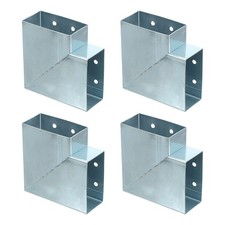Kit Staffe per Gazebo a 2 Vie, Staffa Angolare per Legname da 1,6" x 3,1" (Confezione da 4)