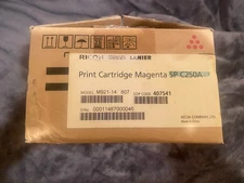 NOS Ricoh Savin Lanier Magenta Print Cartridge SP C250A Model M921-14 807