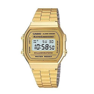 Casio Vintage Gold Digital Illuminator Watch for Men A168WG-9