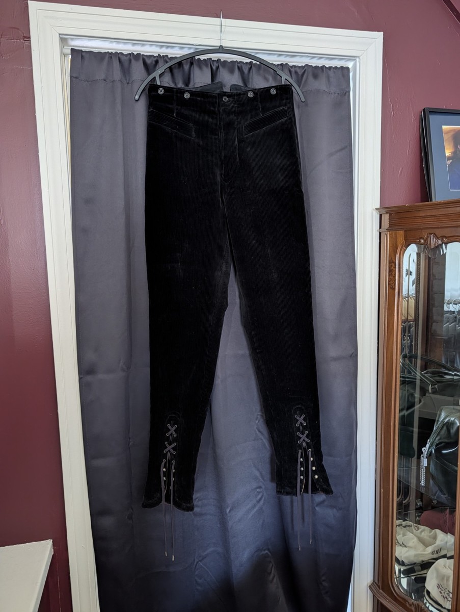 90s Jean Paul GAULTIER HOMME パンツ size48 JEAN PAUL GAULTIER Homme Early 90s Corduroy Sailor Pants Leather