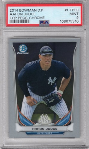 AARON JUDGE 2014 BOWMAN CHROME DRAFT ROOKIE RC #CTP-39 PSA 9 MINT YANKEES