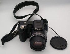 Nikon Coolpix L110 12.1MP 15X Zoom Digital Camera Powers On Untested w/ 512 Card