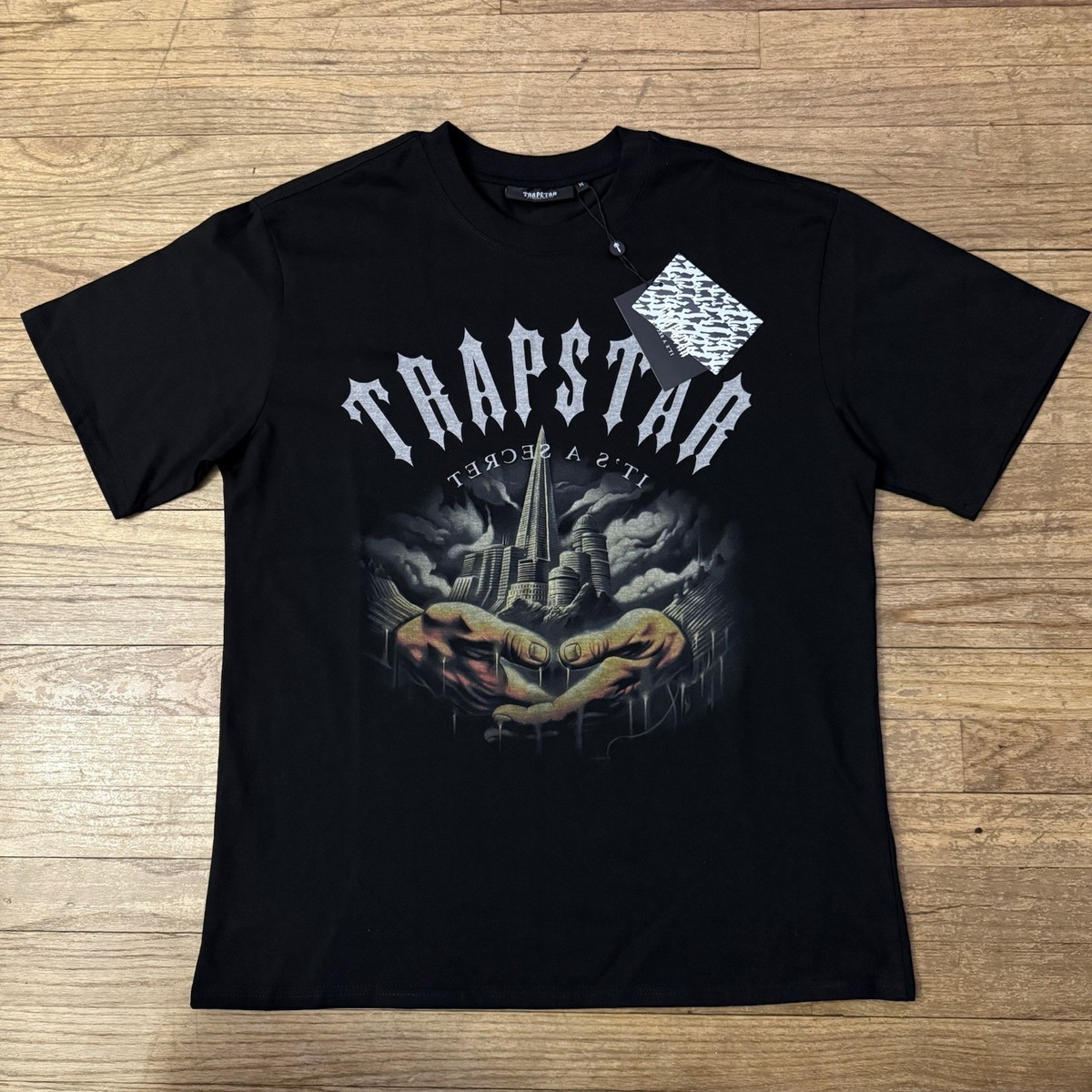 Trapstar Black Graphic T Shirt for men's. Size M New With Tags
