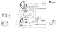 Verbindungsstangen-Kugelgelenk febi bilstein 186264 FüR OE 32 10 6 880 696