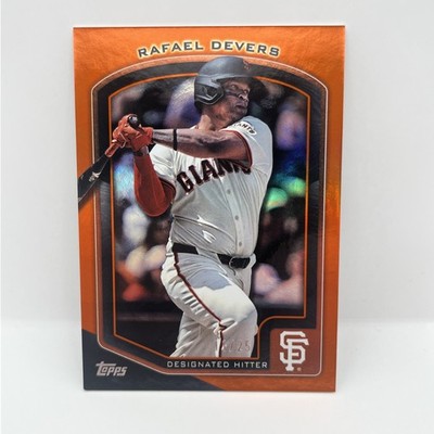 2025 Topps Flagship 2 Rafael Devers Orange Foil #11/25 Giants Color Match /25