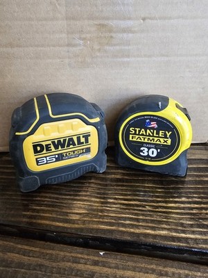 Dewalt And Stanley Tape Measures