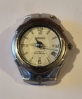 Vintage part working 36mm Seiko Kinetic Auto Relay date watch 5J22 0A30 OA3O
