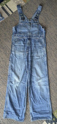 Warehouse, Warehouse Heller's Cafe Denim Overalls M Blue Vintage Condition