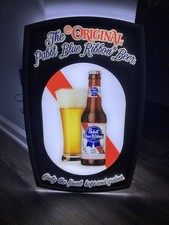 Pabst Blue Ribbon Original LED Sign 16"x24" Breweriana Beer Decor