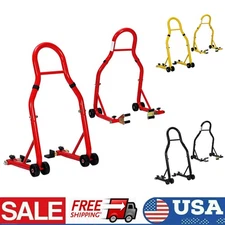 Motorcycle Front & Rear Stand Lift 900lbs Spoolift Paddock Swingarm Arm