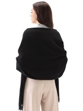 Scarfs for Women Pashmina Shawl Soft Wraps for Evening Dress One Size Black