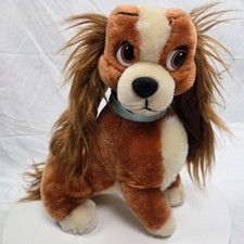 Original Vintage Disneyland Disney Lady and the Tramp Plush Dog 13"