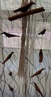 Antique Primitive Wood Carved Folk Art Hanging 9 Exquisite And Colorful Birds — photo 1