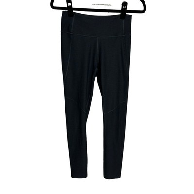 Outdoor Voices Leggings Crop Heather Solid Neutral Capri Black Minimal XS