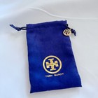 Tory Burch TB Logo Stud Earrings New With Pouch