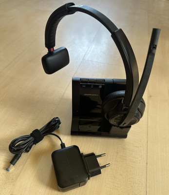 Plantronics Savi W8200B/A | Bluetooth Headset | Schwarz | DECT Noise Cancelling
