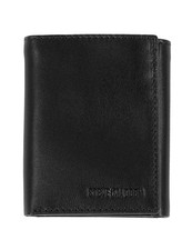 Men's Rfid Trifold Wallet With Id Window, Black, One Size