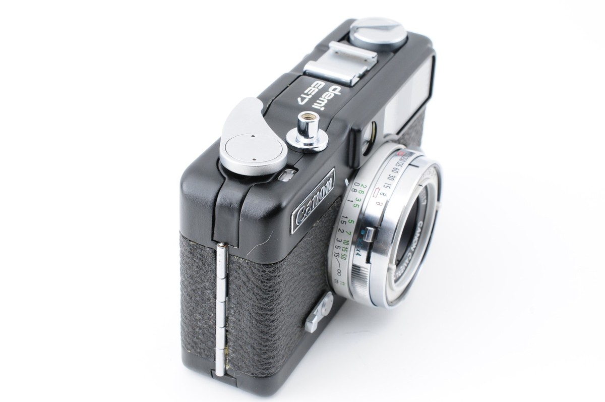 N MINT] Canon Demi EE17 35mm Black paint Half Frame Film Camera
