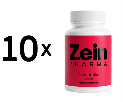10 x Zein Pharma Chondroitin, 500mg - 90 caps (277,77 EUR/kg)