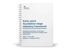UPDATED Early Years EYFS Statutory framework For group & school-based provider.