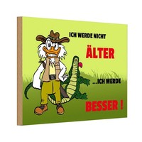 Holzschild 12X18 Cm Werde Nicht äLter Besser Dekoration Deko Geschenk Holz Schil