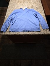Polo Ralph Lauren Sweater Mens XXL Blue Quarter Zip Pullover 53 Clothing