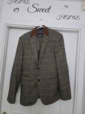 Stylish Mens Marc Darcy 3 Piece Suit 40R