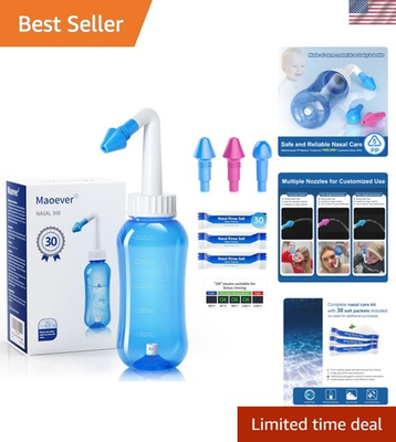 #ad Neti Pot Sinus Rinse Bottle Nose Wash Cleaner Pressure Rinse Nasal Irrigation... $23.34