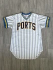 Vintage Stockton Ports 1980 Game Worn Pin Stripe Baseball Jersey Wilson Rare!!