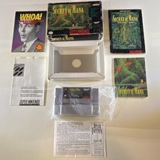 Squaresoft Secret of Mana SNES Complete in Box with Manual, Cartridge & Inserts