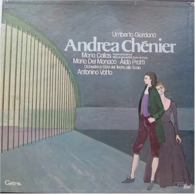 2xLP Umberto Giordano Andrea Chénier HARDCOVER BOX + BOOKLET NEAR MINT Cetra