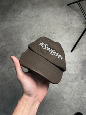 Rare Yves Saint Laurent big logo brown cap