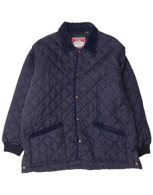 European Project Herren Steppjacke UK 44 2XL dunkelblau Nylon AG01