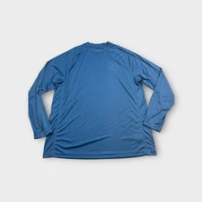 Blue Simms Fishing Long Sleeve Athletic Shirt Men's XL