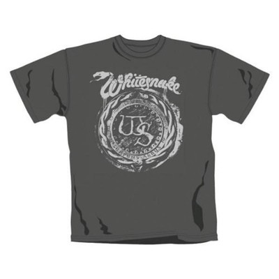 WHITESNAKE - Stencil Emblem - grey - T-Shirt - Größe / Size S - Neu