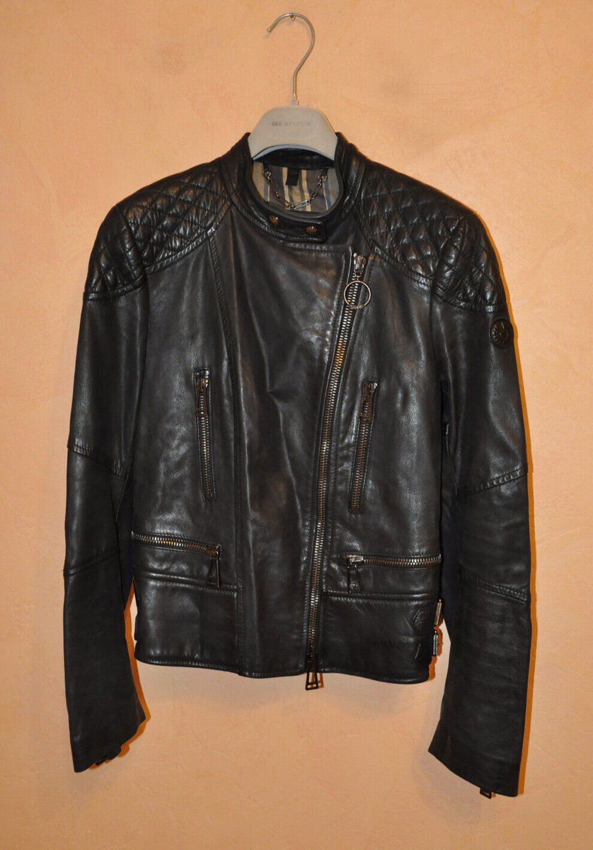 Belstaff Beckham Collection Women's Black Leather Biker Belstaff Beckham Collection Women's Black Leather Biker