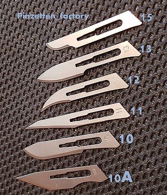 30 Skalpellklingen Top Qualität (Auswahl  10,10A,11,12,13,15 oder nach Wunsch)-