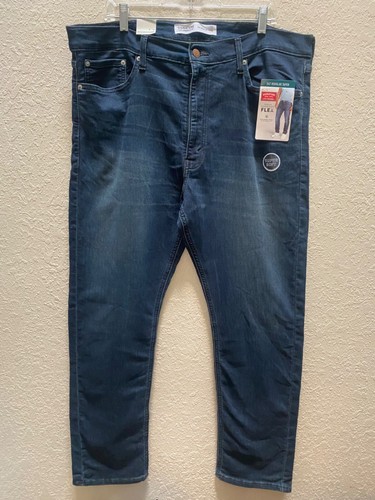 ¡NUEVO! Pantalones de mezclilla Levi Strauss Signature para hombre rectos azules talla 40x30 súper suaves flexibles